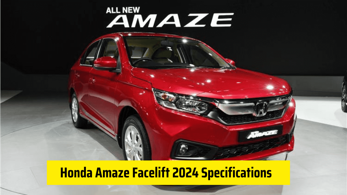 New Honda Amaze Facelift 2024