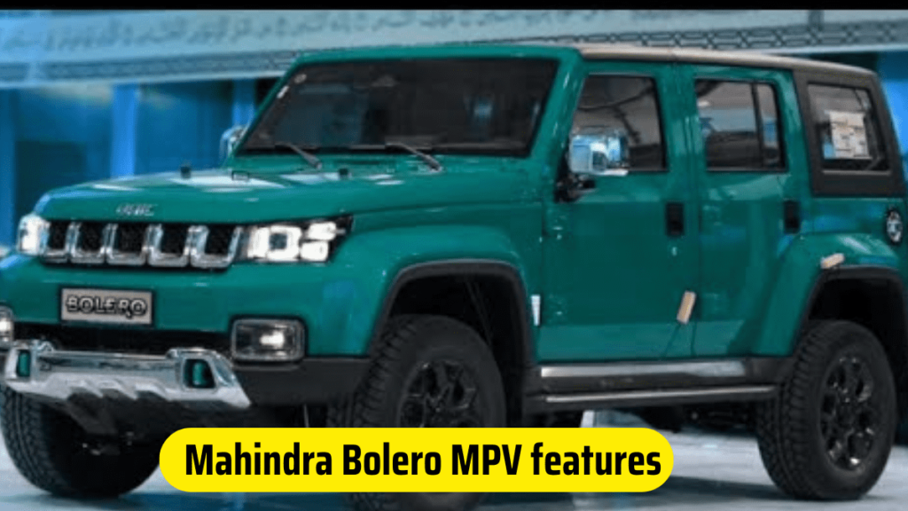 Mahindra Bolero MPV features