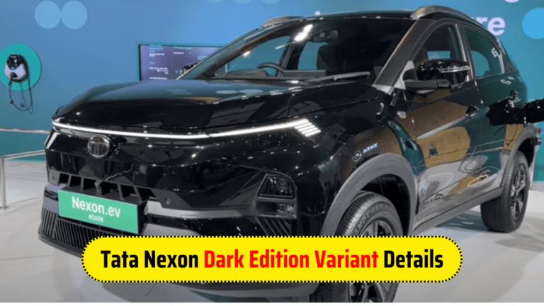 Tata Nexon Dark Edition Variant Details